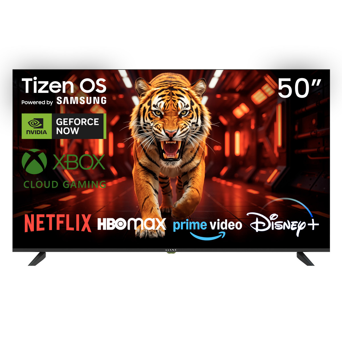 170545511_1 TV DLED 50" - KIANO Elegance 50 Tizen, UHD 4K, ARM CA53 Quad-corex, Smart TV, DVB-T2 (H.265), negro - Imagen 1