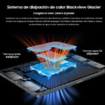 USB PD BLACKVIEW MEGA 12, 256 GB, Gris, 12,2 " Full-HD+, 12 GB RAM, MT6886（Dimensity 7200）, Tablet Android - Imagen 5