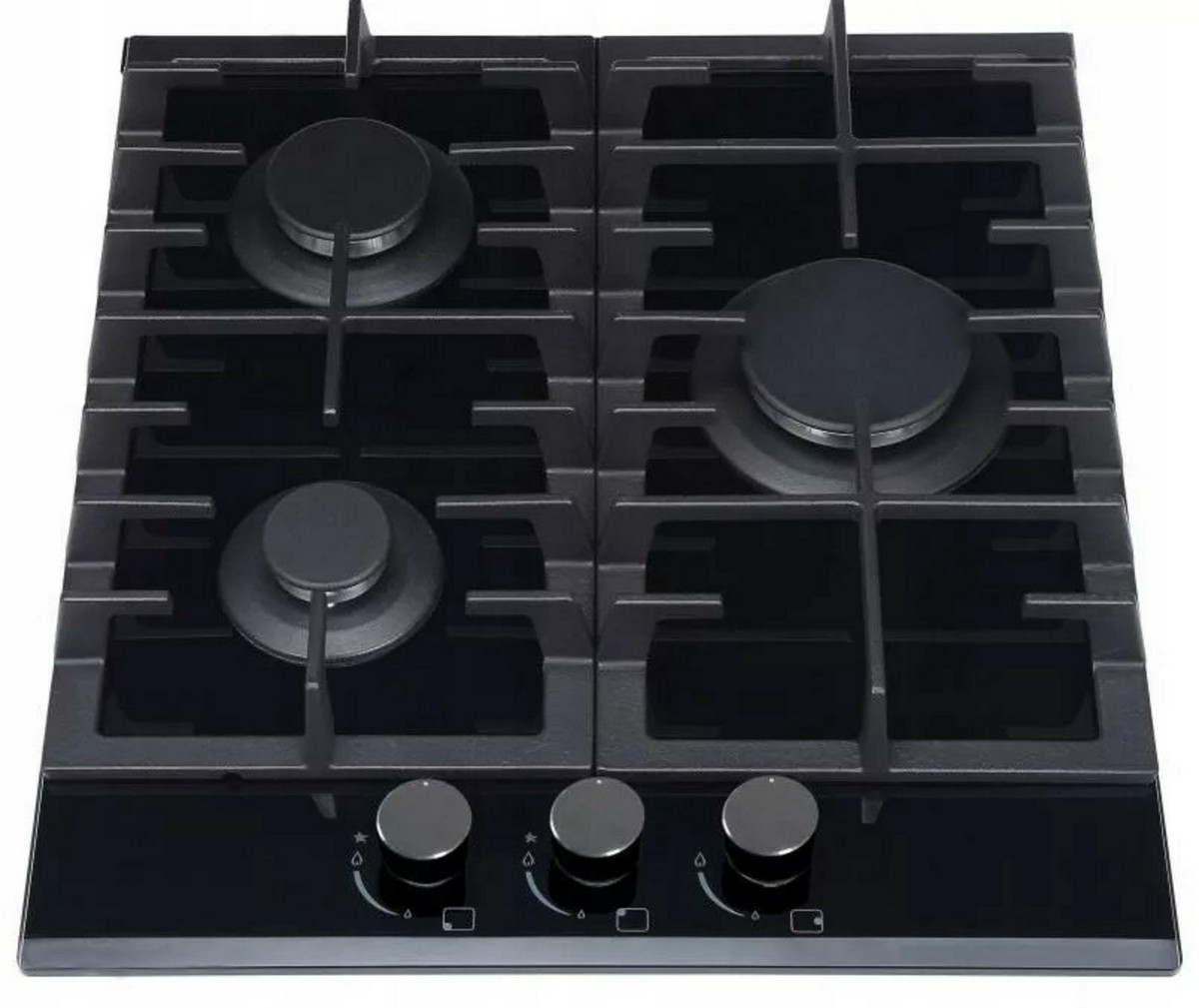 170586124_1 MPM Placa de gas - MPM 45-GMH-16, 3 zone(s) zonas, 45 cm, Negro - Imagen 1