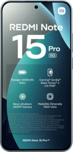 XIAOMI Redmi Note 15 Pro 5G, Azul, Móvil HyperOS, 512 GB, 8 GB RAM, 6,83 ", Mediatek Dimensity 7400 Ultra (4 nm), 6580 mAh - Imagen 3