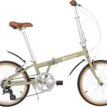 FABRICBIKE Bicicleta plegable - FABRICBIKE Folding - plegable 7V Aluminio 20", Aluminio, Light Sand