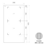 PANDO Placa de inducción - PANDO ONE IND-30, 2 zonas, 288 mm, Cristal Negro - Imagen 4