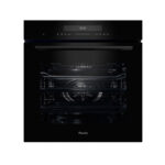 PANDO Horno multifunción - PANDO ONE HRN60, Esmalte fácil de limpiar, 72 l, 595 mm, Negro