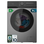 Lavadora carga frontal - CECOTEC Bolero DressCode 9450 Inverter Steel, 9 kg, 300