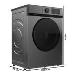 Lavadora carga frontal - CECOTEC Bolero DressCode 9450 Inverter Steel, 9 kg, 300 - Imagen 3