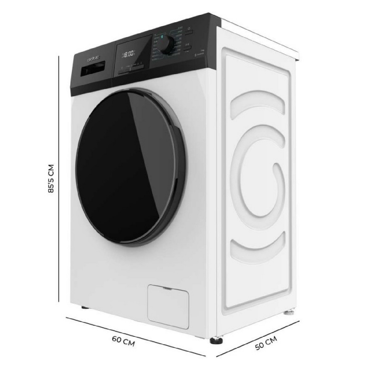 171271941_1 Lavadora carga frontal - CECOTEC Bolero Dresscode 7411 Inverter, 7 kg, 300 - Imagen 1