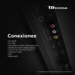 TD TV QLED 50" - TD SYSTEMS M50QC22TIZEN Tizen 8.0 by Samsung, UHD 4K, Arm Cortex A53x4, Smart TV, DVB-T2 (H.265), Negro - Imagen 7