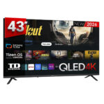 TD TV QLED 43" - TD SYSTEMS M43QC22TIZEN Tizen 8.0 by Samsung, UHD 4K, Arm Cortex A53x4, Smart TV, DVB-T2 (H.265), Negro