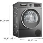 BOSCH Secadora bomba de calor - BOSCH WQG245DRES, Bomba de calor, 9 kg, 14 programas, Grey - Imagen 3