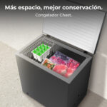 Ficha técnica Congelador horizontal - CECOTEC Bolero CoolMarket Chest 199 Black E, 83,7 cm, 300 - Imagen 2