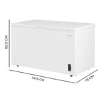 Congelador horizontal - CECOTEC Bolero CoolMarket Chest 418P White D, 82 cm, 300 - Imagen 3