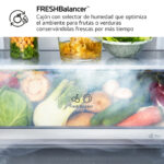 LG Frigorífico combi - LG GBBS322ASW, No Frost, No Frost, Altura 203 cm, Capacidad 375 l, Blanco - Imagen 8