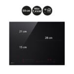 LG Placa de inducción - LG CI5Z2420BN, 3 zone(s) zonas, 59 cm, Negro - Imagen 5