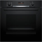 BOSCH Horno multifunción - BOSCH Serie 6 HBG536EB4, Integrable, Hidrolítica, 71 l, 594 mm, Negro