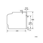 BOSCH Horno multifunción - BOSCH Serie 6 HBG536EB4, Integrable, Hidrolítica, 71 l, 594 mm, Negro - Imagen 6