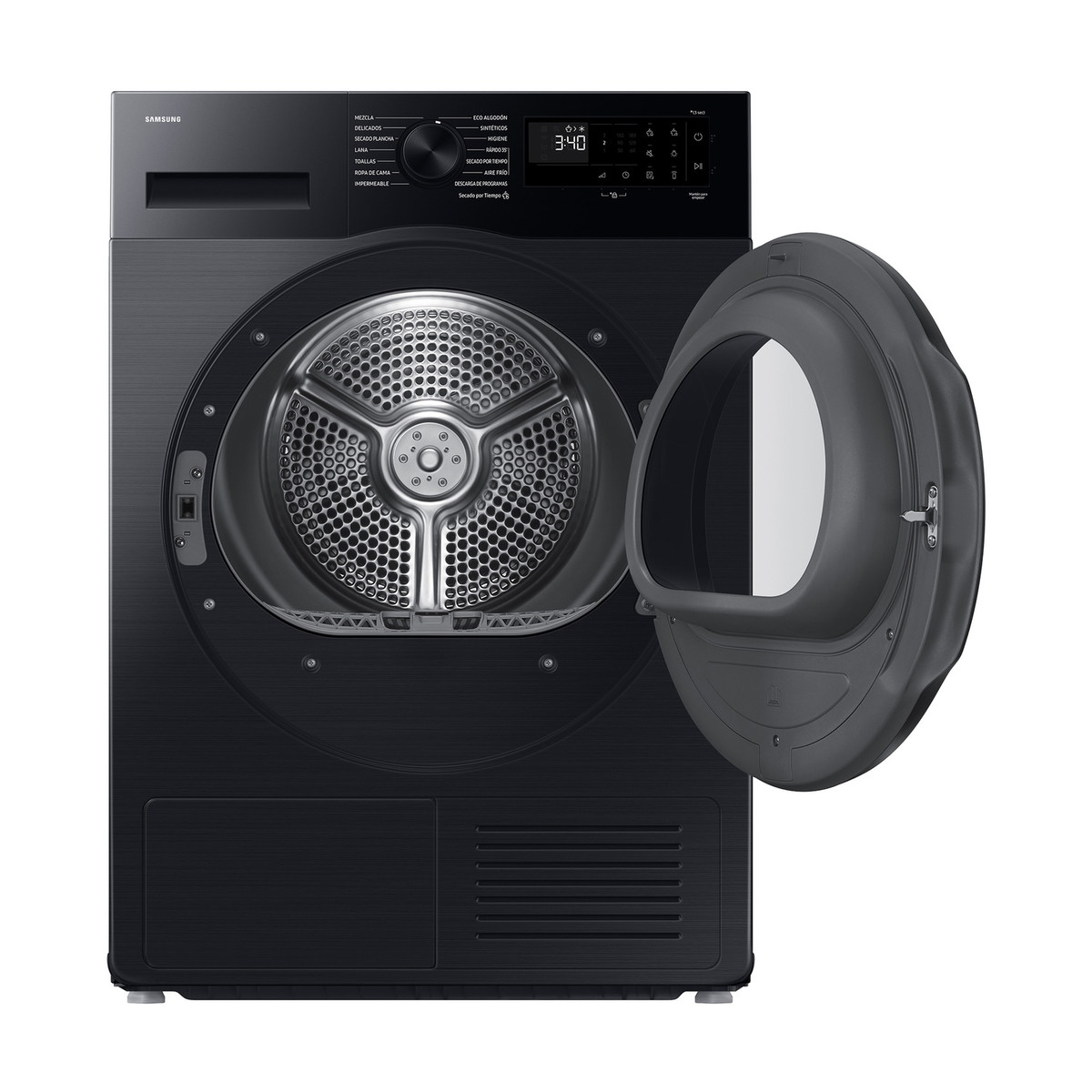 174003212_1 SAMSUNG Secadora bomba de calor - SAMSUNG DV90DG52A0AB, Bomba de Calor, 9 kg, 14 programas, Negro - Imagen 1