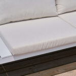 MIROYTENGO Conjunto de jardín - MIROYTENGO Conjunto exterior jardín alcocebre blanco: 2 sofás, 2 (con cojines), Blanco - Imagen 6