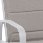 MIROYTENGO Conjunto de jardín - MIROYTENGO Exterior elyn jardín terraza 3 pzas contemporáneo, Blanco/ Beige - Imagen 4