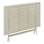 MIROYTENGO Mesa de jardín - MIROYTENGO Exterior plegable azua jardín terraza moderna arcilla 150x71 cm, Marrón - Imagen 2