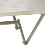 MIROYTENGO Mesa de jardín - MIROYTENGO Exterior plegable azua jardín terraza moderna arcilla 150x71 cm, Marrón - Imagen 4