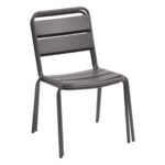 MIROYTENGO Silla de jardín - MIROYTENGO Pack 4 exterior 52cm phuket jardín terraza grafito, Grafito - Imagen 2