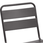 MIROYTENGO Silla de jardín - MIROYTENGO Pack 4 exterior 52cm phuket jardín terraza grafito, Grafito - Imagen 3