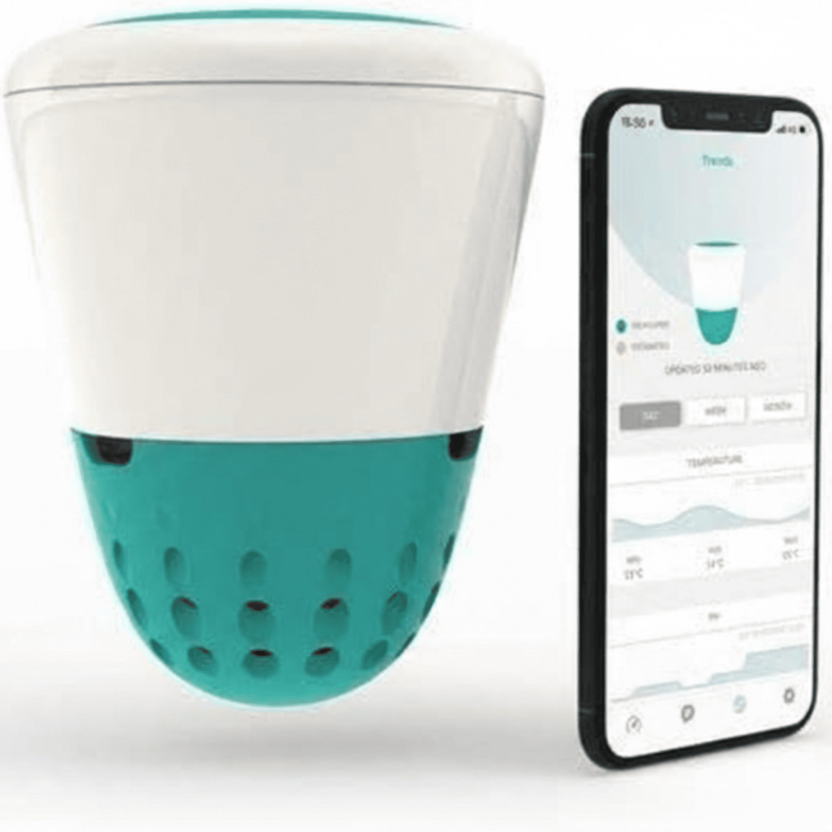174913644_1 ICO Analizador de agua de piscina - ICO Analizador Flotante ICO POOL V2 ESSENTIAL+ Ondilo - Imagen 1