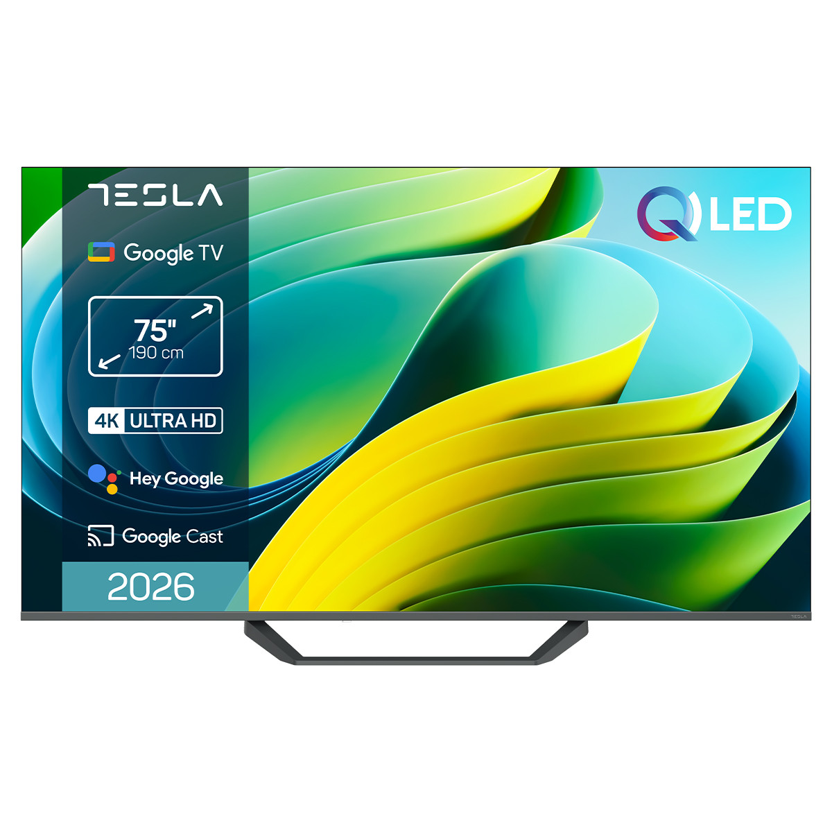 175087066_1 TESLA TV QLED 75" - TESLA Smart TV 75" QLED Q75E655GUS, Full-HD, Gris - Imagen 1