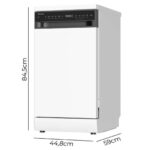 Lavavajillas libre instalación 45 cm - CECOTEC Bolero Aguazero 4360, 6 programas, 44,7 cm, 300 - Imagen 2