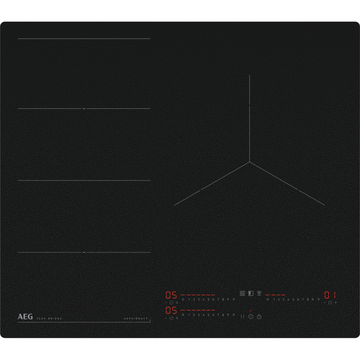 175300433_1 AEG Placa de inducción - AEG Serie 6000 Flex TI63IF00IZ, 3 zonas, 60 cm, Negro Mate - Imagen 1