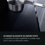 AEG Placa de inducción - AEG Serie 6000 Flex TI63IF00IZ, 3 zonas, 60 cm, Negro Mate - Imagen 5