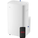 AEG Aire acondicionado portátil - AEG ACU7878CSW, Refrigera, ventila, deshumidifica y purifica, silencioso, motor inverter, 49 m², Blanco