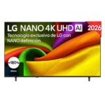 LG TV LED 75" - LG 75NU850B6LA.AEU, UHD 4K, Procesador Inteligente α7 AI Processor 4K Gen9, Smart TV, DVB-T2 (H.265), Negro