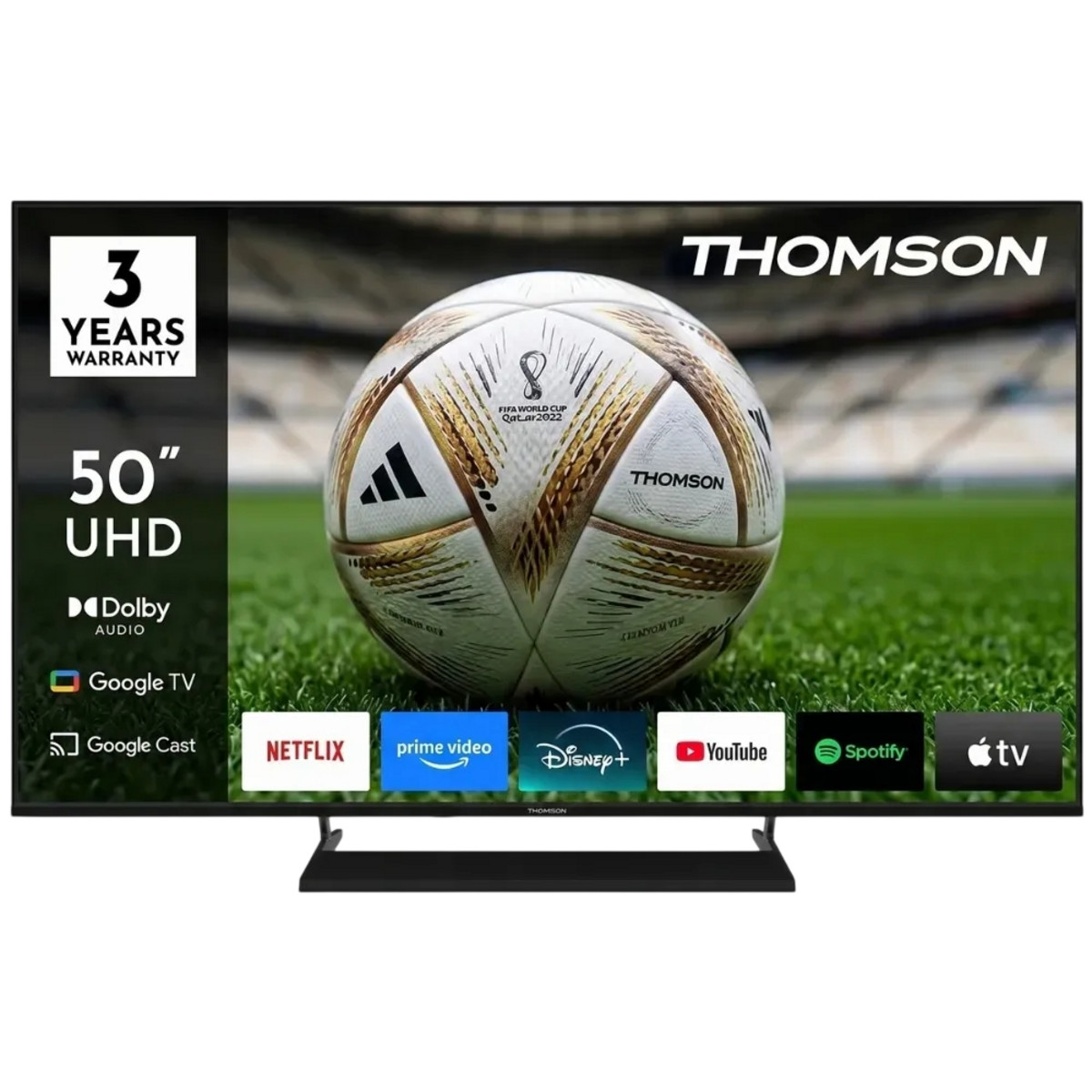 175947472_1 TV LED 50" - THOMSON 50UG5X15, UHD 4K, Smart TV, Negro - Imagen 1
