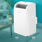 Aire acondicionado portátil - DAITSU 3NDA03027, 9,000 fg/h, 22 m², 64 dB(A), Blanco - Imagen 4
