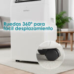 Aire acondicionado portátil - DAITSU 3NDA03027, 9,000 fg/h, 22 m², 64 dB(A), Blanco - Imagen 6