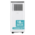 Aire acondicionado portátil - DAITSU 3NDA03025, 7,000 fg/h, 2 velocidades, 18 m², 64 dB(A), Blanco - Imagen 2