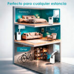 Aire acondicionado portátil - DAITSU 3NDA03025, 7,000 fg/h, 2 velocidades, 18 m², 64 dB(A), Blanco - Imagen 7