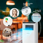 Aire acondicionado portátil - DAITSU 3NDA03025, 7,000 fg/h, 2 velocidades, 18 m², 64 dB(A), Blanco - Imagen 8