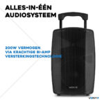 VONYX Altavoz de gran potencia - VONYX VSP200, Bluetooth, Black - Imagen 3