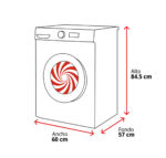 Lavadora secadora - WHIRLPOOL WAD9636GSPT, 9 kg + 6 kg, Manhattan Grey - Imagen 2