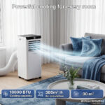 ERIKSSØN Aire acondicionado portátil - ERIKSSØN Silent Comfort Series Mobile Air conditioner blanco, 30 m², 61 dB(A), Blanco - Imagen 3