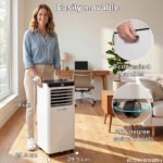 ERIKSSØN Aire acondicionado portátil - ERIKSSØN Silent Comfort Series Mobile Air conditioner blanco, 30 m², 61 dB(A), Blanco - Imagen 7