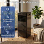 ERIKSSØN Aire acondicionado portátil - ERIKSSØN Silent Comfort Series Mobile Air conditioner Negro, 30 m², 61 dB(A), Negro - Imagen 4