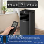 ERIKSSØN Aire acondicionado portátil - ERIKSSØN Silent Comfort Series Mobile Air conditioner Negro, 30 m², 61 dB(A), Negro - Imagen 5