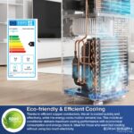 ERIKSSØN Aire acondicionado portátil - ERIKSSØN Silent Comfort Series Mobile Air conditioner Negro, 30 m², 61 dB(A), Negro - Imagen 7