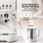 DAM Cafetera express - DAM DMBB0125C01, , 1450 W, Blanco - Imagen 4