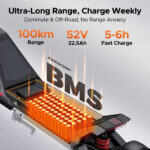 ENGWE Patinete Eléctrico - ENGWE Y1000, Carga máx. 120 kg, Negro - Imagen 2
