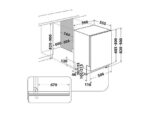 Whirlpool Lavavajillas integrable - Whirlpool WIC 3C34 PFE S, 14 cubiertos, 8 Programas, 60 cm, PowerClean Pro, Tecnología 6TH SENSE, Sin panelar - Imagen 3