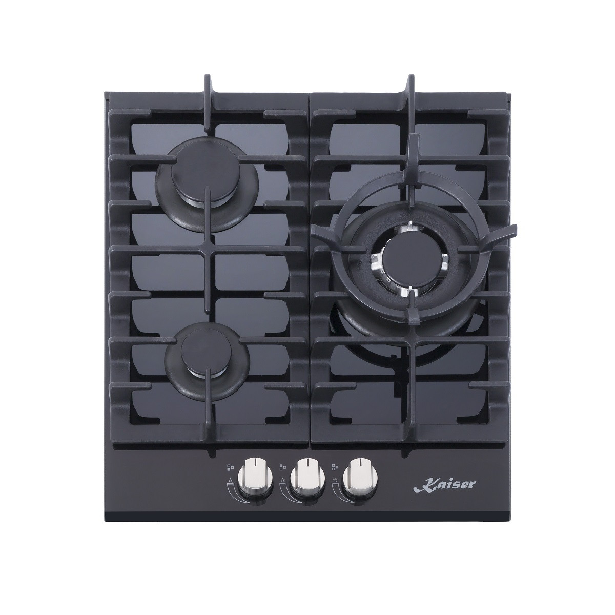 83208263_1 KAISER Placa de gas - KAISER KCG 4384, 3 zonas, 45 cm, Negro - Imagen 1